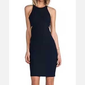 Blue Elizabeth and James cutout sheath dress